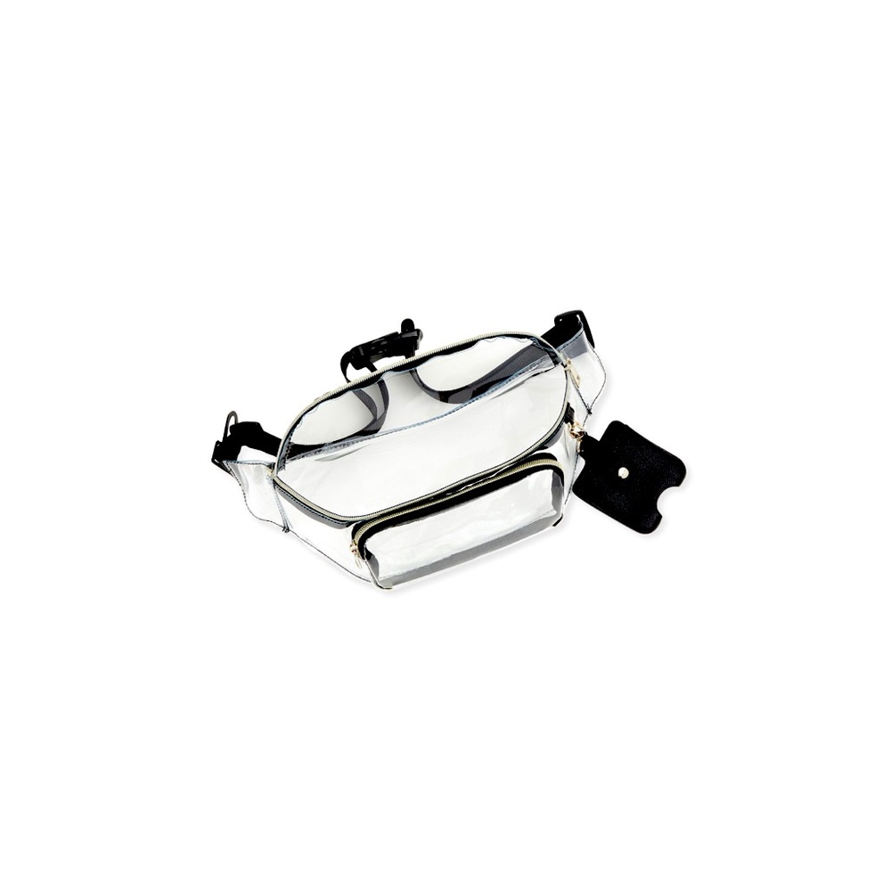 Hands-free fanny pack with touchscreen